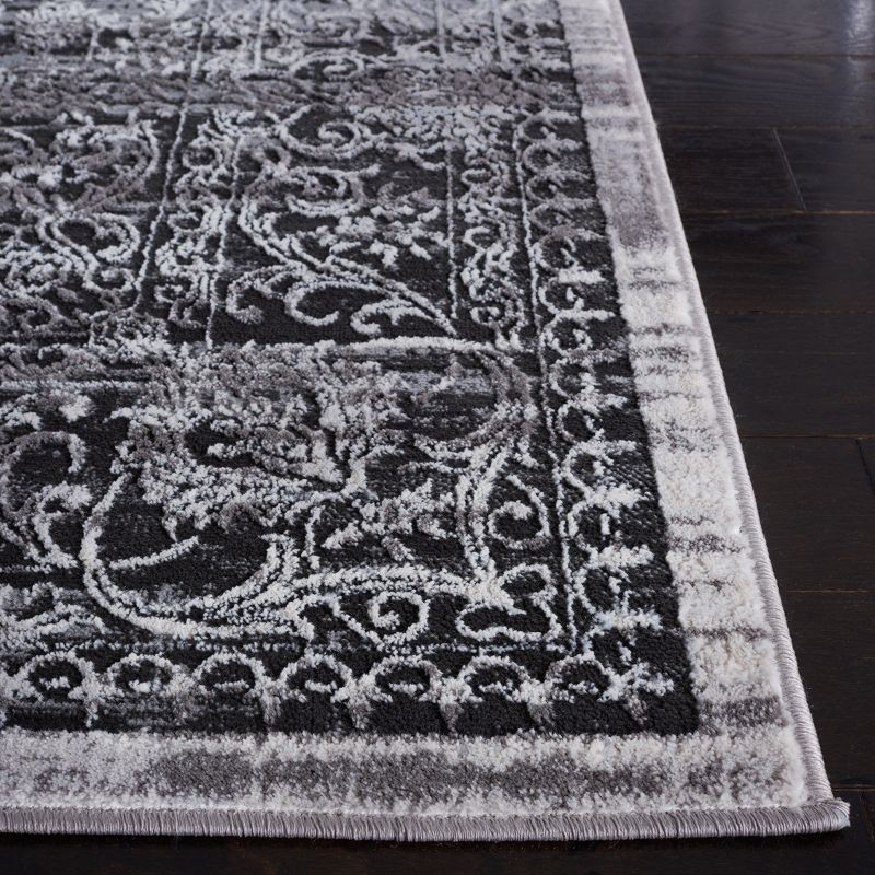 Amelia ALA298 Power Loomed Area Rug - Charcoal/Gray - 6'7"x6'7" - Safavieh.