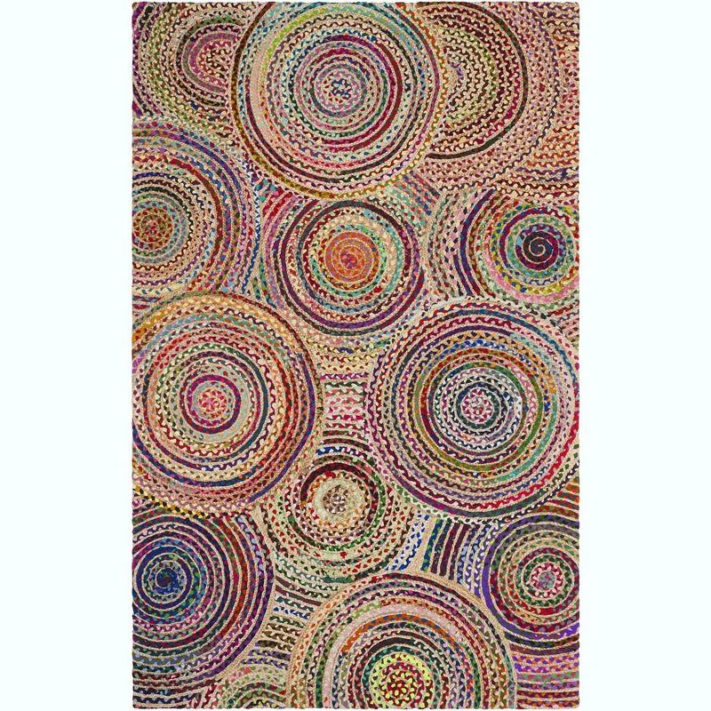 Cape Cod CAP604 Hand Woven Area Rug - Natural/Multi - 5'x8' - Safavieh.