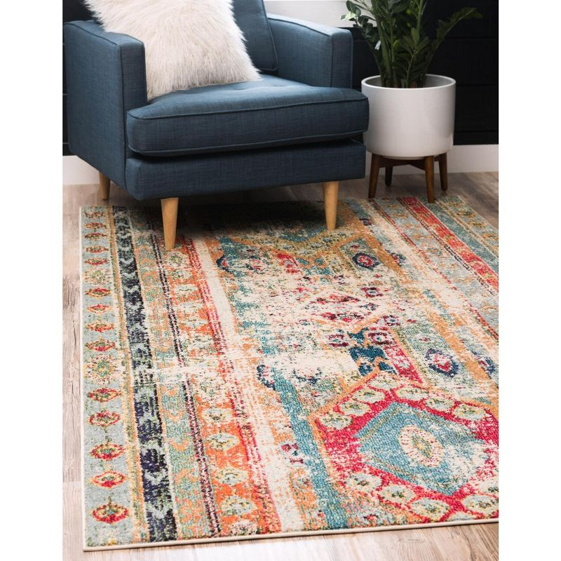 Unique Loom 9' 0 x 12' 2 Blue Sedona Yellowstone Area Rug