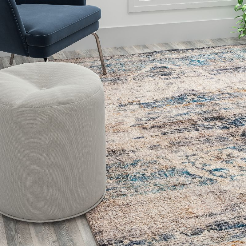 Flash Furniture Artisan Old English Style Traditional Rug - 8' x 10' - Blue