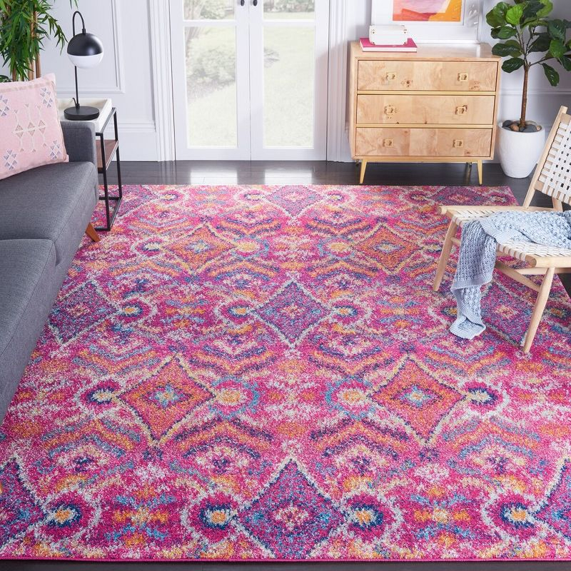 Madison MAD610 Power Loomed Indoor Area Rug - Fuchsia/Multi - 10'x14' - Safavieh.