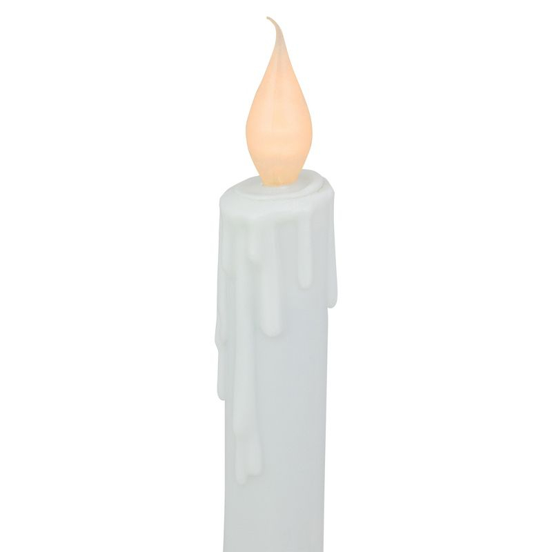 Northlight LED Lighted Window Candle with Oval Handle Base - 8"