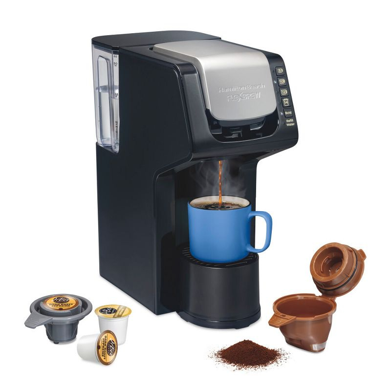 Hamilton Beach Single-Serve Coffee Maker 49901: K-Cup Compatible, 6 Cup Capacity, 1400W, Black, Electric