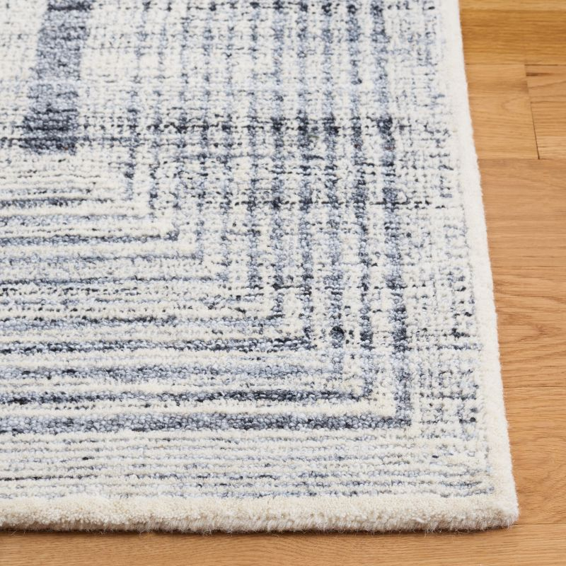 Metro MET991 Hand Tufted Indoor Area Rug - Light Grey/Ivory - 5'x8' - Safavieh