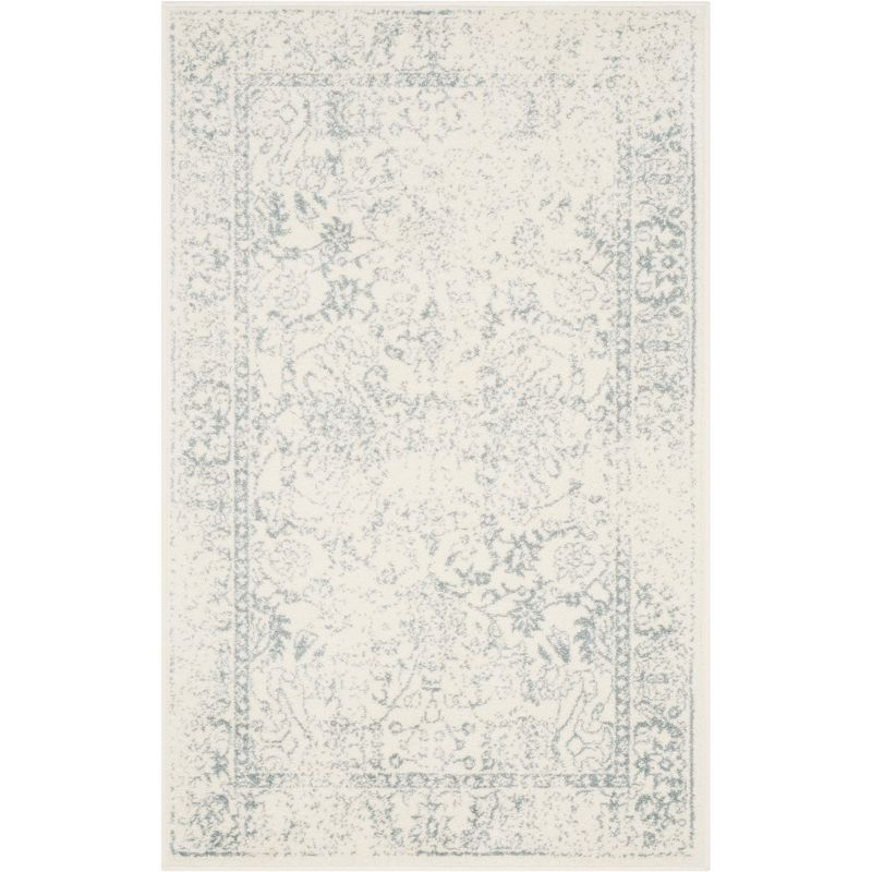 Adirondack ADR109 Non-Shedding Power Loomed Indoor Accent Rug - Ivory/Slate - 3'x5' - Safavieh