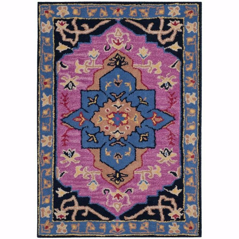 Bellagio BLG506 Hand Tufted Accent Rug - Pink/Multi - 2'x3' - Safavieh.