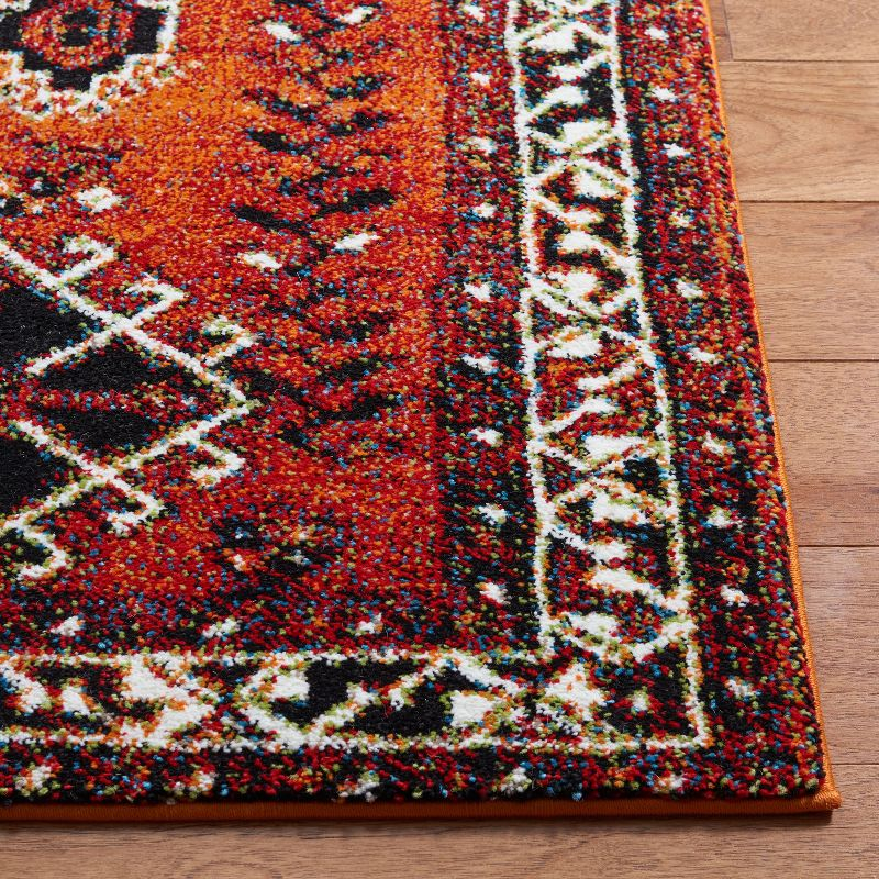 Vintage Hamadan VTH293 Power Loomed Runner Rug - Orange/Red - 2'3"x8' - Safavieh.
