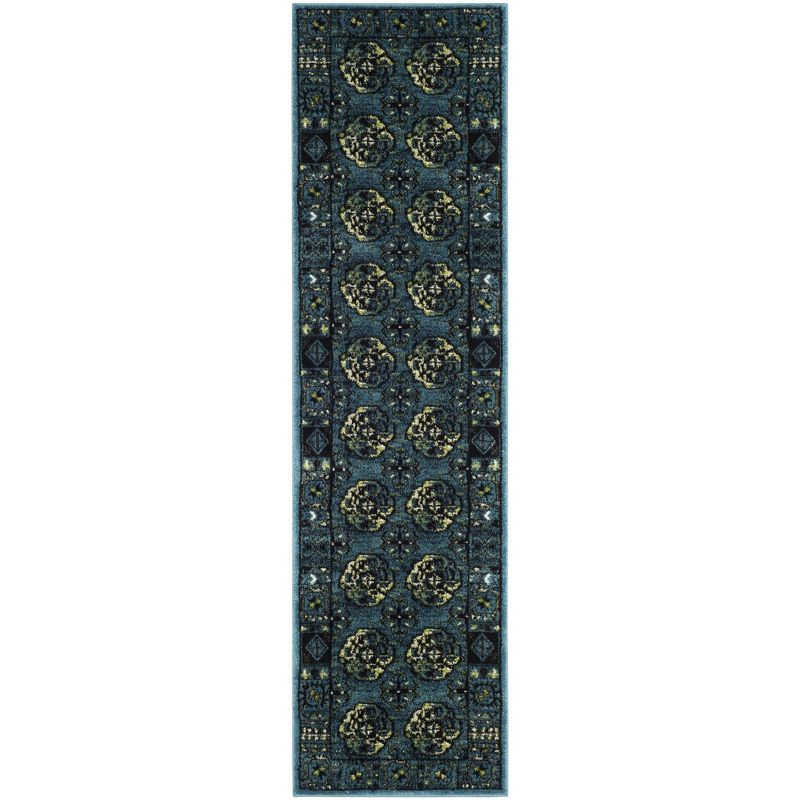 Vintage Hamadan VTH212 Power Loomed Indoor Runner Rug - Blue/Multi - 2'3"x8' - Safavieh