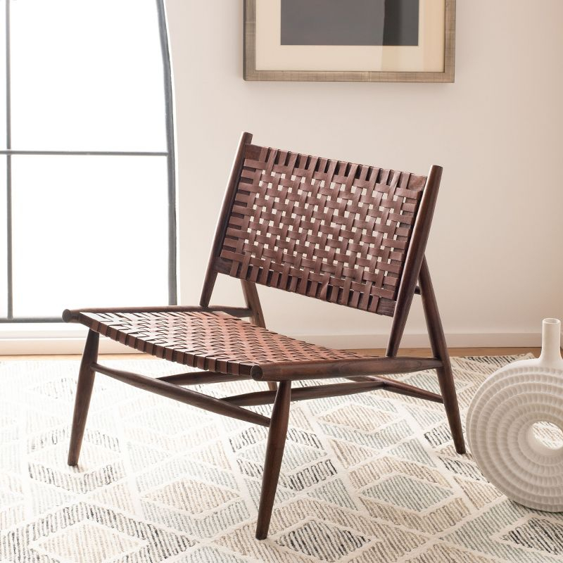 Soleil Accent Chair - ACH1001 - Cognac/Brown - Safavieh