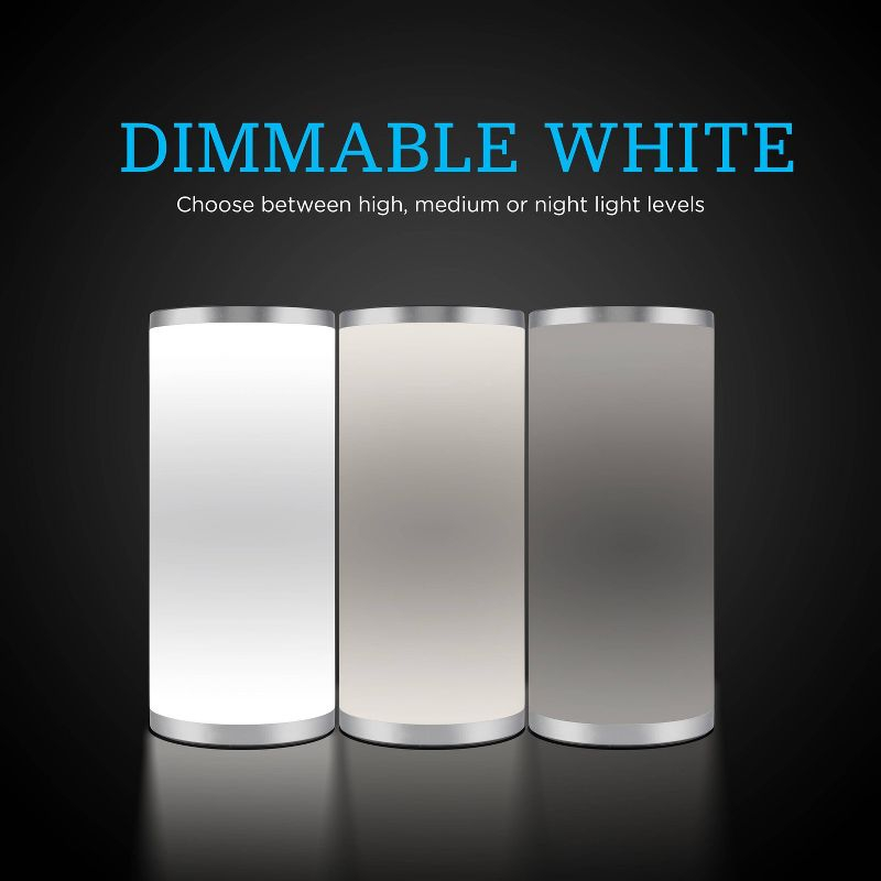 Seasons Color Fusion Lights Table Lamp Silver - Enbrighten: Touch-Controlled, USB Powered, Modern Decor