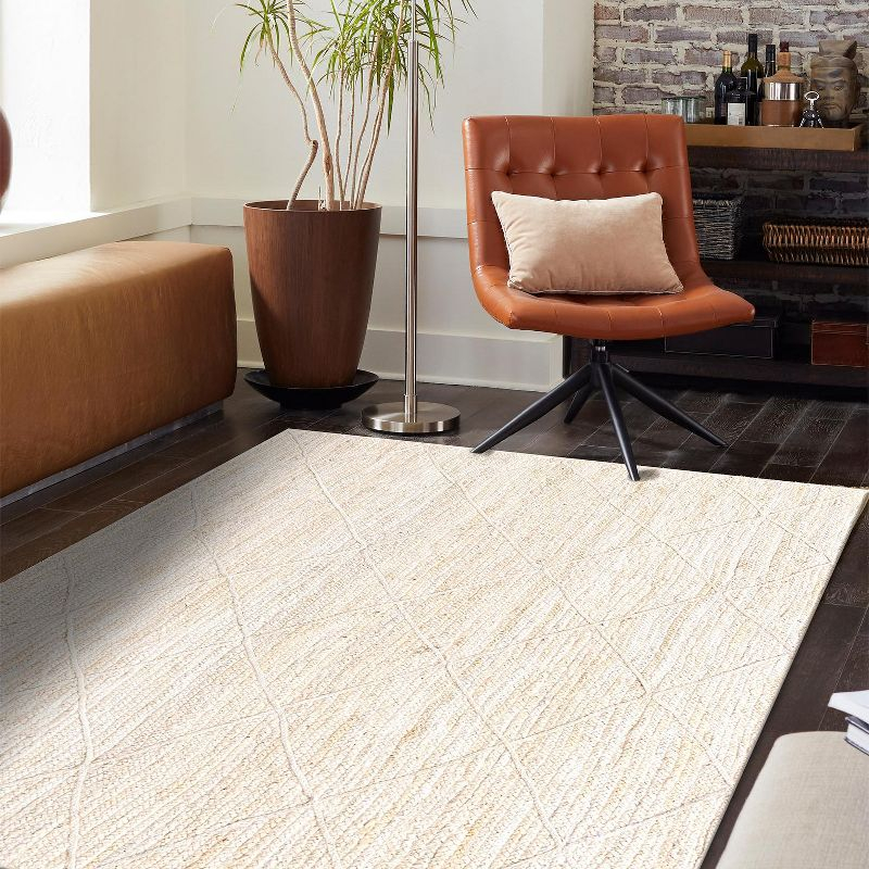 Unique Loom 8' 0 x 11' 0 Braided Jute Ivory Area Rug