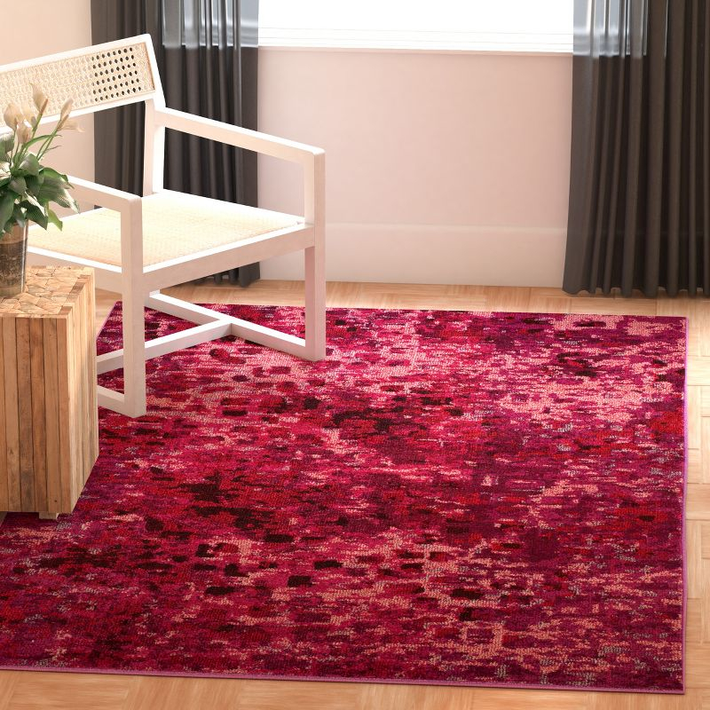 Monaco MNC225 Power Loomed Indoor Area Rug - Fuchsia - 8'x11' - Safavieh