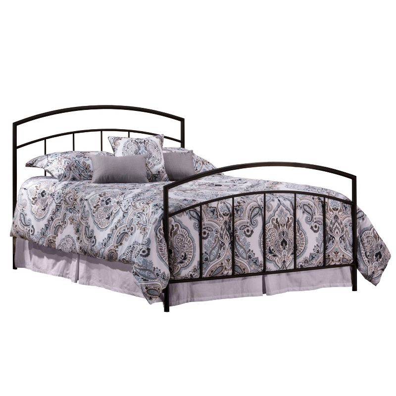 Queen Julien Bed Black - Hillsdale Furniture: Transitional Metal Frame, Spindle Headboard, Bedroom Furniture