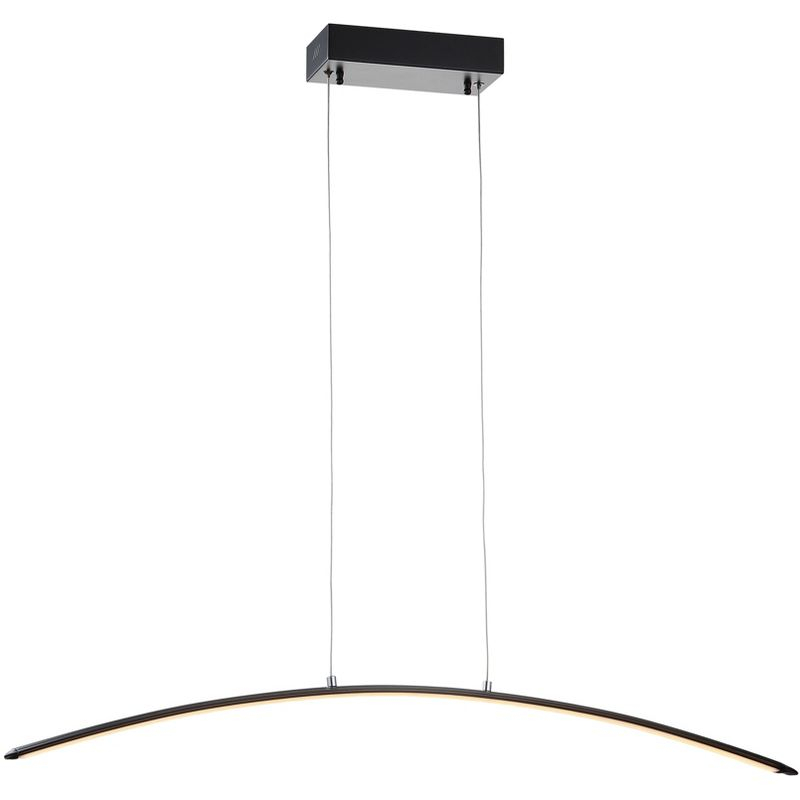 JONATHAN Y Roxanna 41.5" Dimmable Adjustable Integrated LED Metal Linear Pendant, Black