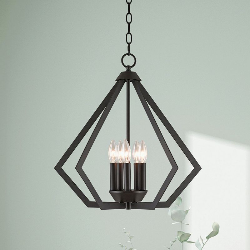Livex Lighting Prism 5 - Light Chandelier in  Bronze