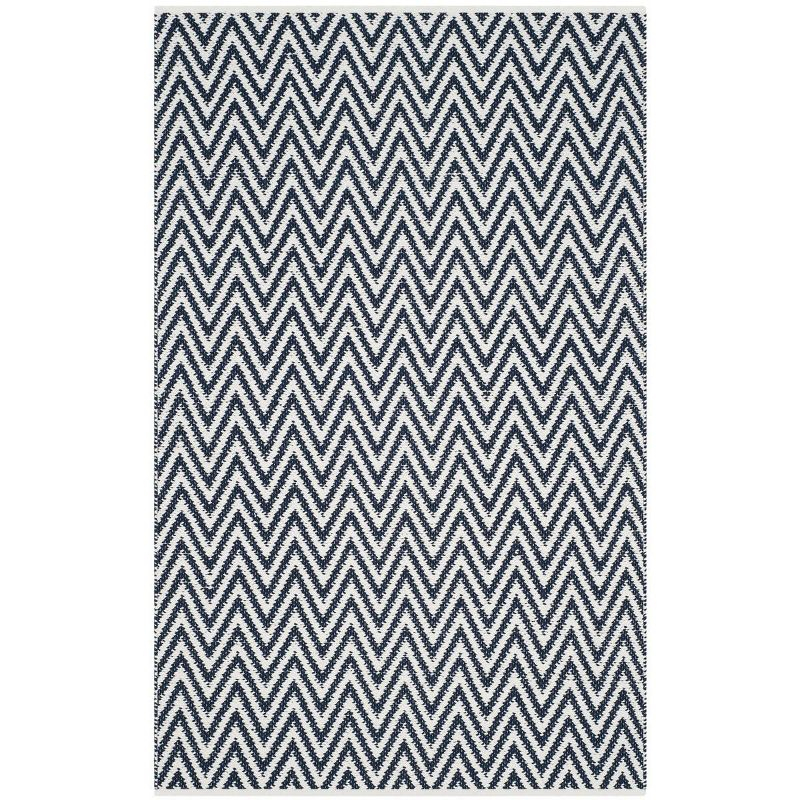 Montauk MTK812 Hand Woven Indoor Area Rug - Navy/Ivory - 4'x6' - Safavieh.