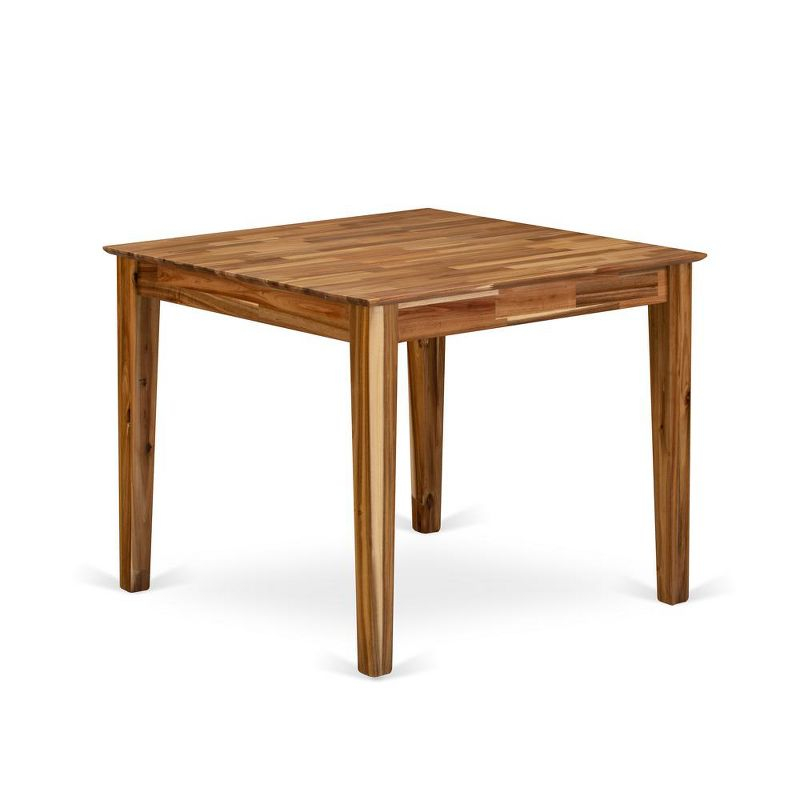 East West Furniture, Modern Wood Dining Table With Walnut Color Table Top