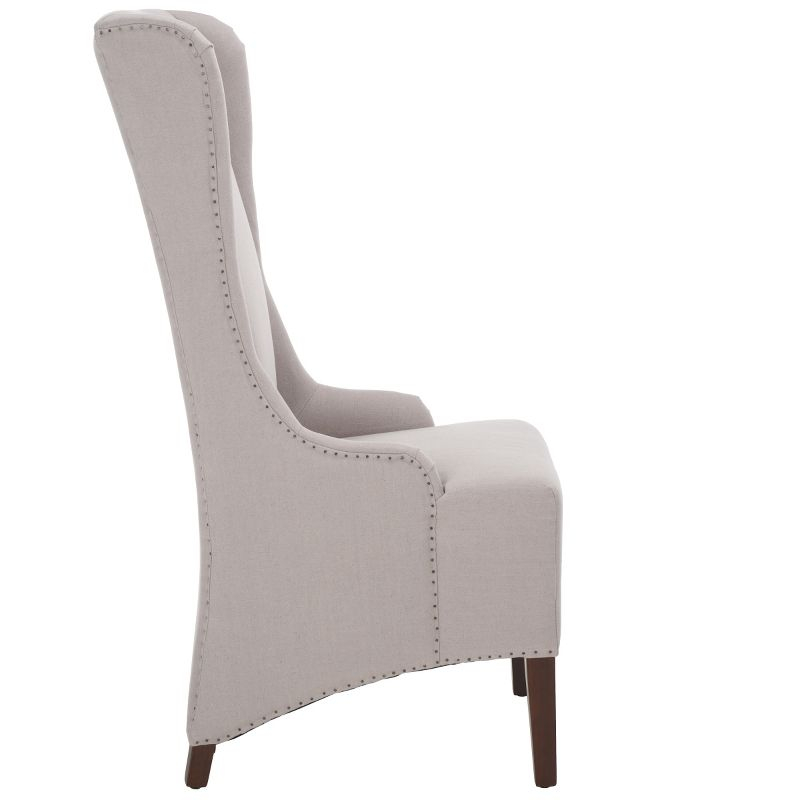 Bacall 20" H Dining Chair With Nail Head Trim - MCR4501 - Taupe - Safavieh Couture