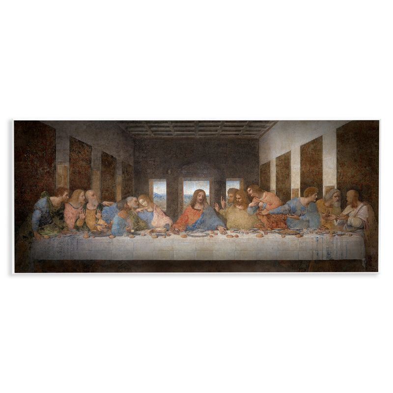 Stupell Industries Last Supper Religious Classical Painting, 17" x 7"