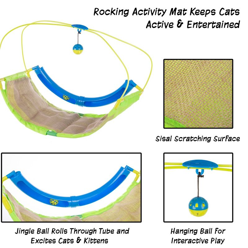 Pet Adobe Interactive Rocking Cat Toy Activity Mat and Playing Station