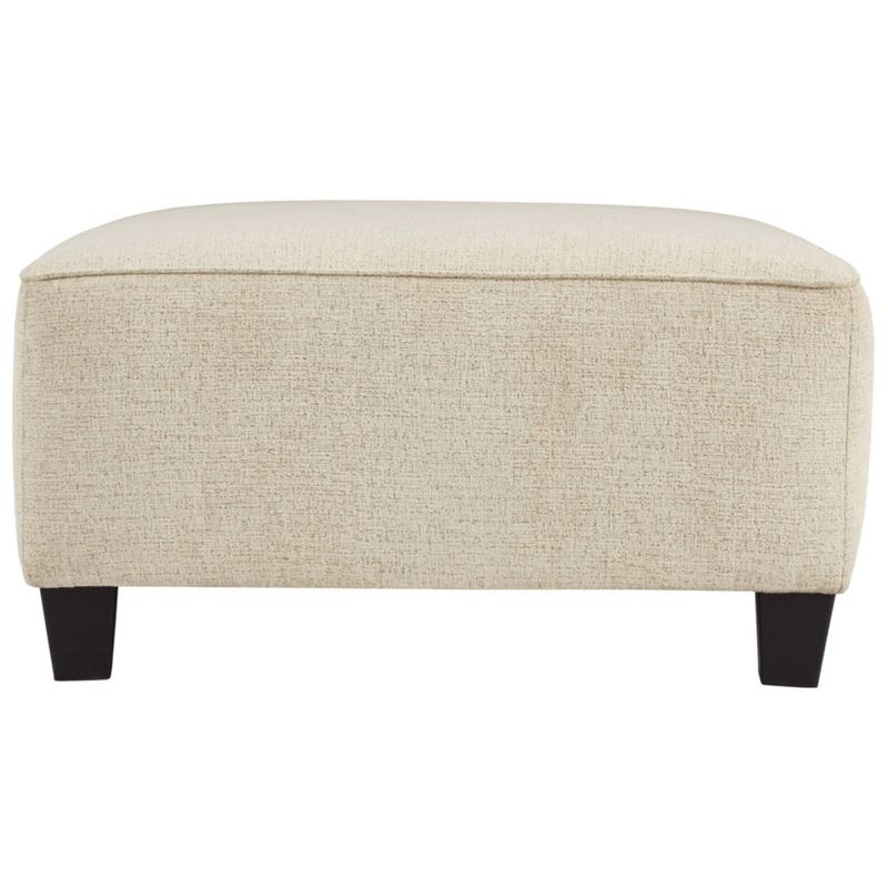 Oversized Abinger Accent Ottoman Natural - Signature Design by Ashley: Modern Square Upholstered Bench, Textured Finish