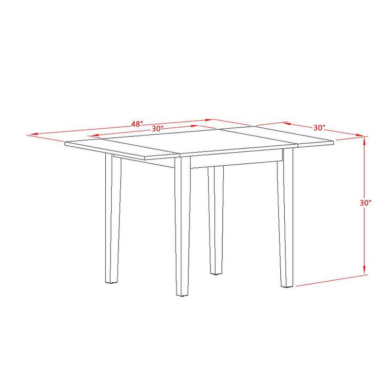 East West Furniture, Dining Table Mahogany, NDT-MAH-T