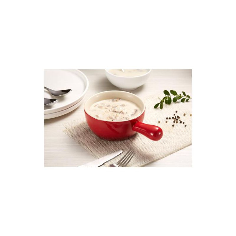 French Onion Soup Crocks, 24 oz, Set of 4, Crimson Ombre