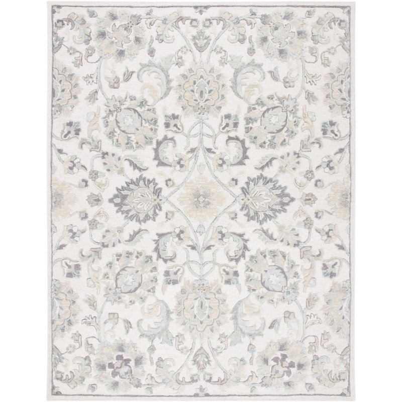 Glamour GLM624 Hand Tufted Indoor Area Rug - Ivory/Grey - 8'x10' - Safavieh