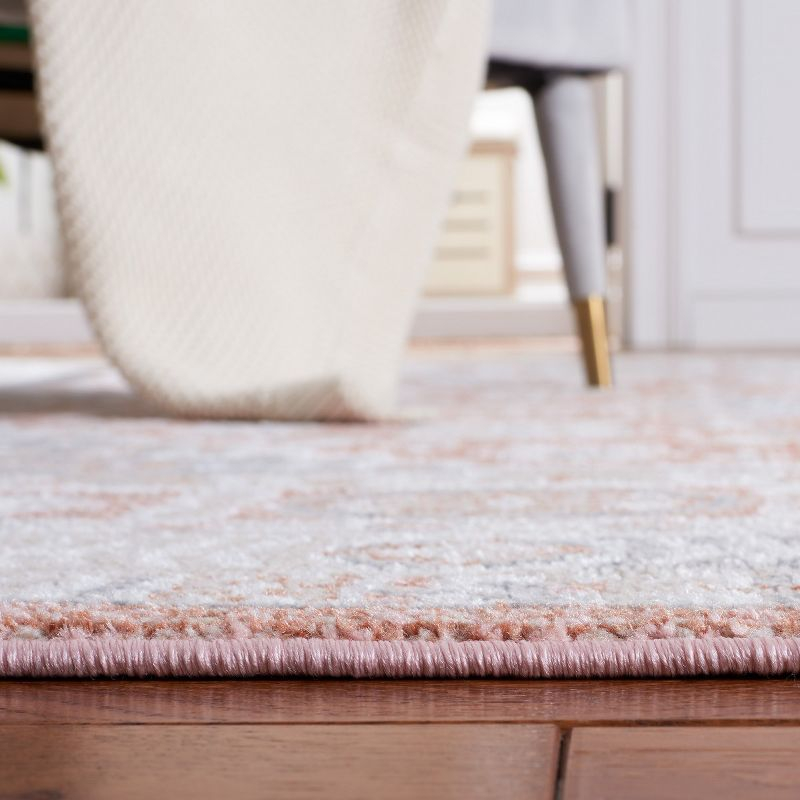 Blair Washable BLR206 Power Loomed Machine Washable Area Rug - Rose/Grey - 5'3"x7'6" - Safavieh.