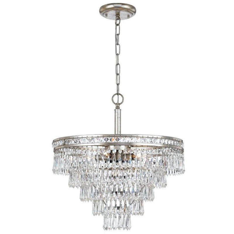 Crystorama Lighting Mercer 7 - Light Chandelier in  Olde Silver