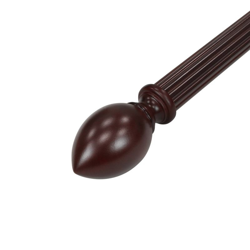 2PC 1-3/8"  Lumi Home Furnishings Mahogany