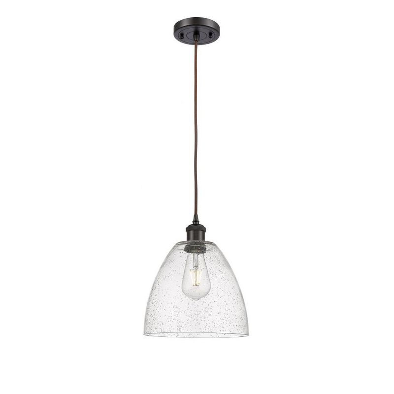Innovations Lighting Bristol Glass 1 - Light Pendant in  Oil Rubbed Bronze
