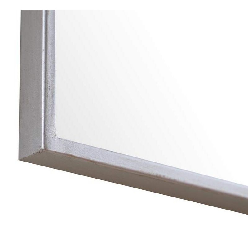 Elegant Decor Monet 42" x 28" Rectangle Metal Frame Mirror in Silver