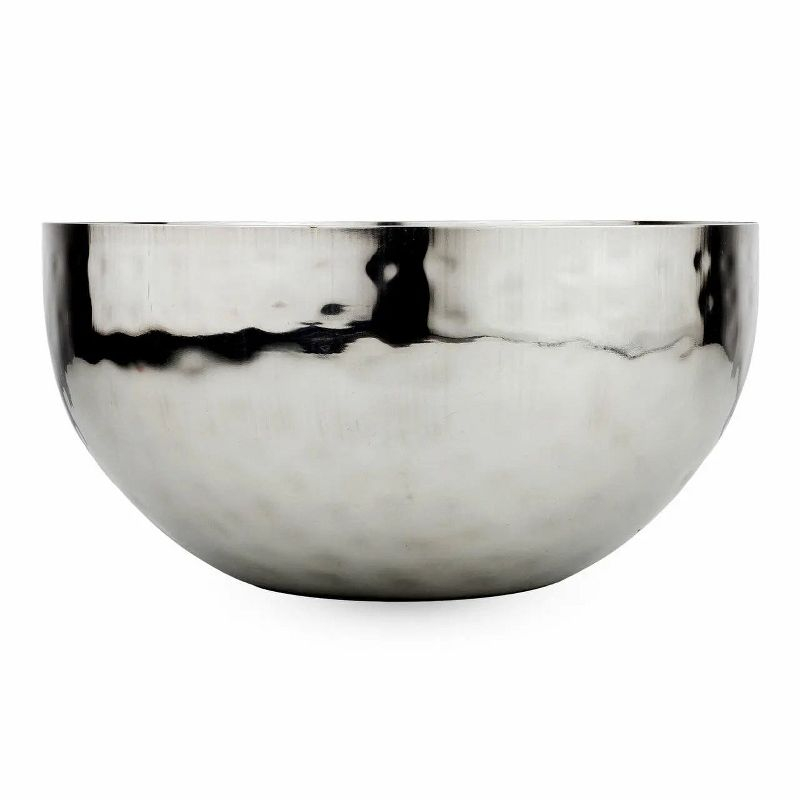 Inox Artisans Full Polished Stainless Steel 8" Fruit Bowl
