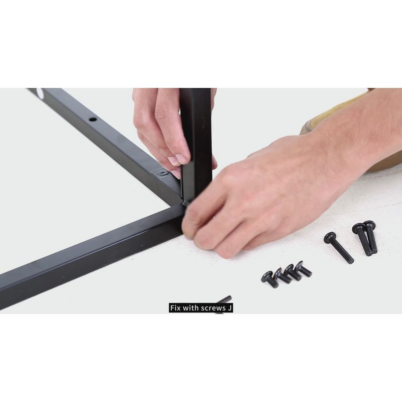 FDW Computer Desk 32 inch Length Study Writing Table Adjustable feet for Home Office, Nature