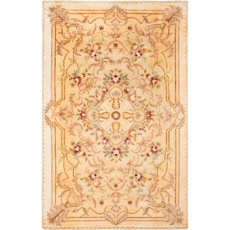 Empire EM823 Hand Tufted Indoor Area Rug - Beige/Light Gold - 6'x9' - Safavieh