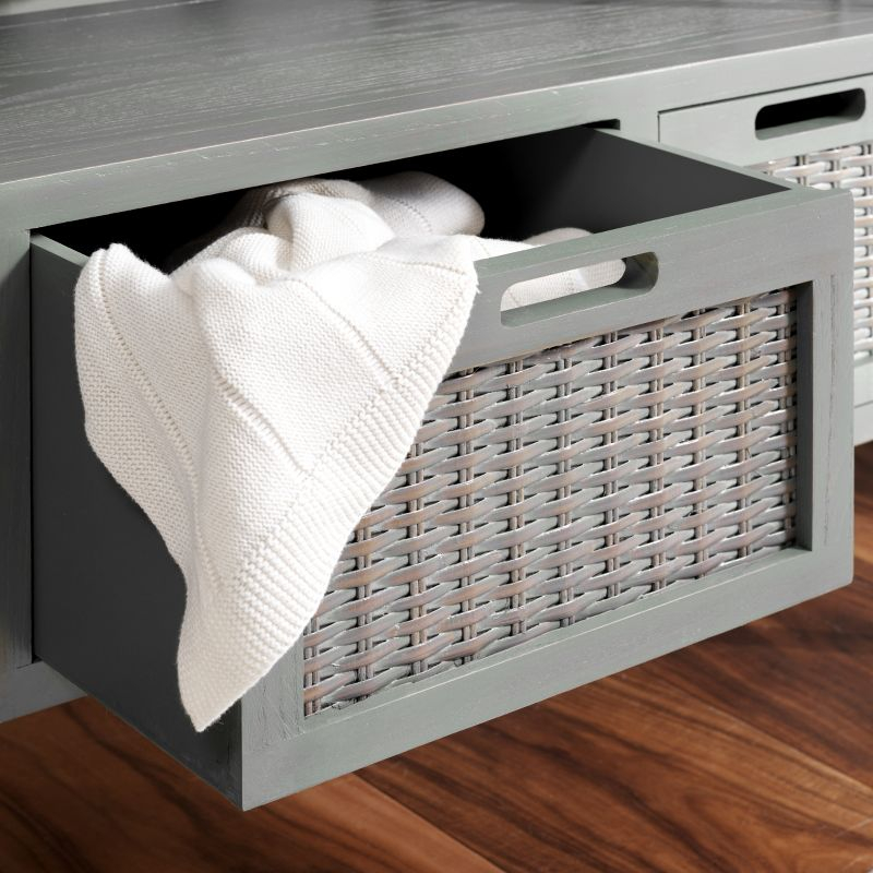 Joshua Media Console - AMH6532B - Gray - Safavieh Couture