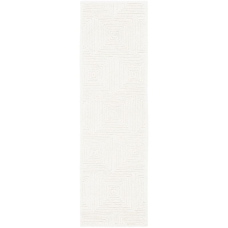 Textural TXT102 Hand Tufted Indoor Runner Rug - Ivory - 2'3"x10' - Safavieh