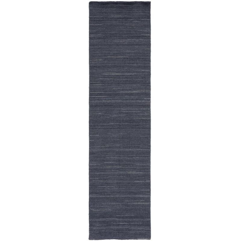 Kilim KLM125 Hand Woven Runner Rug - Dark Grey - 2'3"x9' - Safavieh