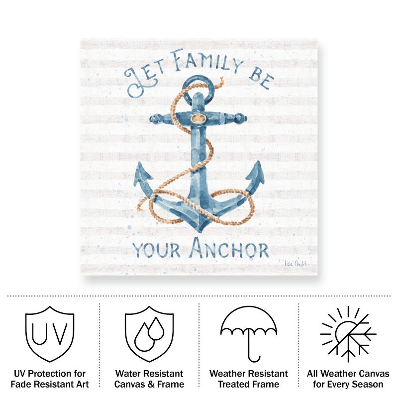 Trademark Fine Art - Lisa Audit 'Nautical Life Iv' Outdoor Canvas - 14x14