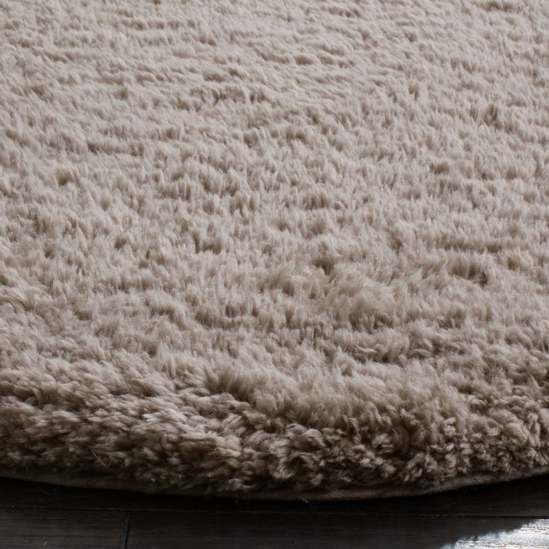Sheep Shag SSG101 Hand Woven Area Rug - Silver - 5'x8' - Safavieh.