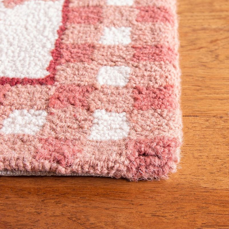 Chelsea HK55 Hand Hooked Accent Rug - Ivory/Rose - 1'8"x2'6" - Safavieh.
