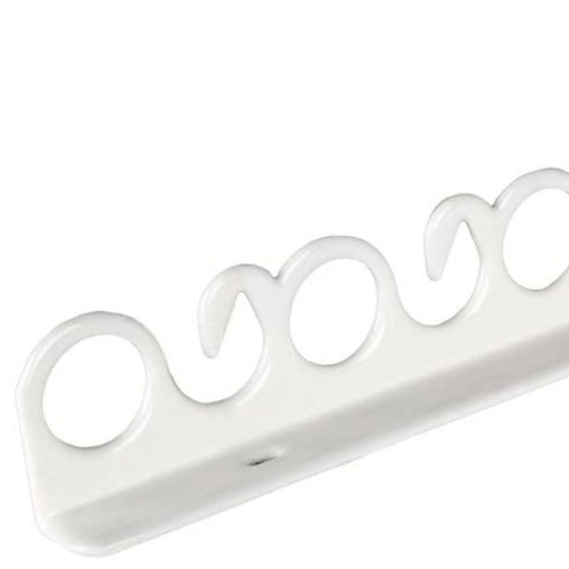 Piranha FD011 Original Vinyl Coated Steel Indoor Outdoor Compact Overhead and Wall Mount Fishing Rod Rack with Installation Hardware, Holds 11 Rods