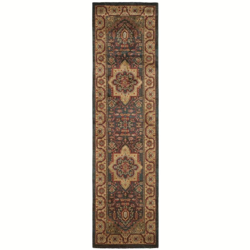 Mahal MAH656 Power Loomed Indoor Runner Rug - Navy/Natural - 2'2"x6' - Safavieh.