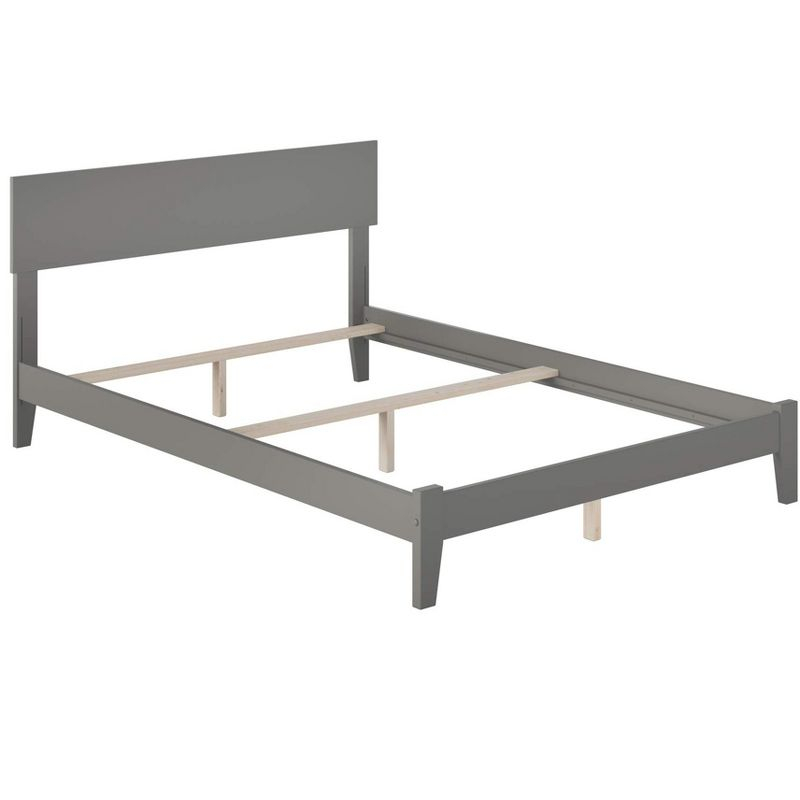AFI Furnishings Orlando Full Traditional Bed with Open Footboard and Turbo Charger in Grey