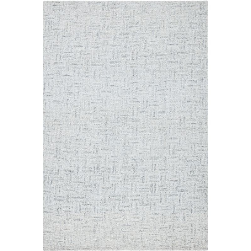 Micro-Loop MLP537 Hand Tufted Indoor Accent Rug - Light Grey/Ivory - 4'x6' - Safavieh