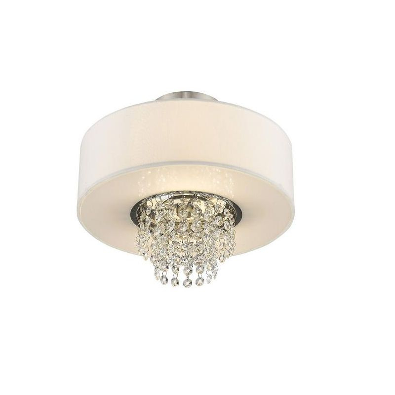 Livex Lighting Carlisle 2 - Light Semi-Flush Mount in  Brushed Nickel