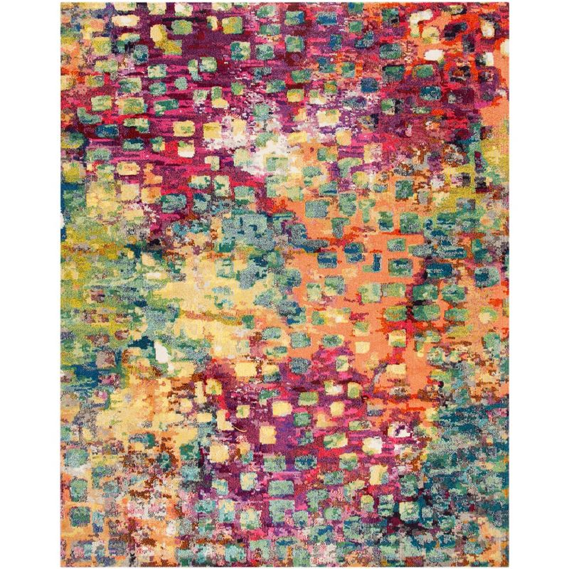 Madison MAD425 Power Loomed Indoor Area Rug - Fuchsia/Gold - 10'x14' - Safavieh