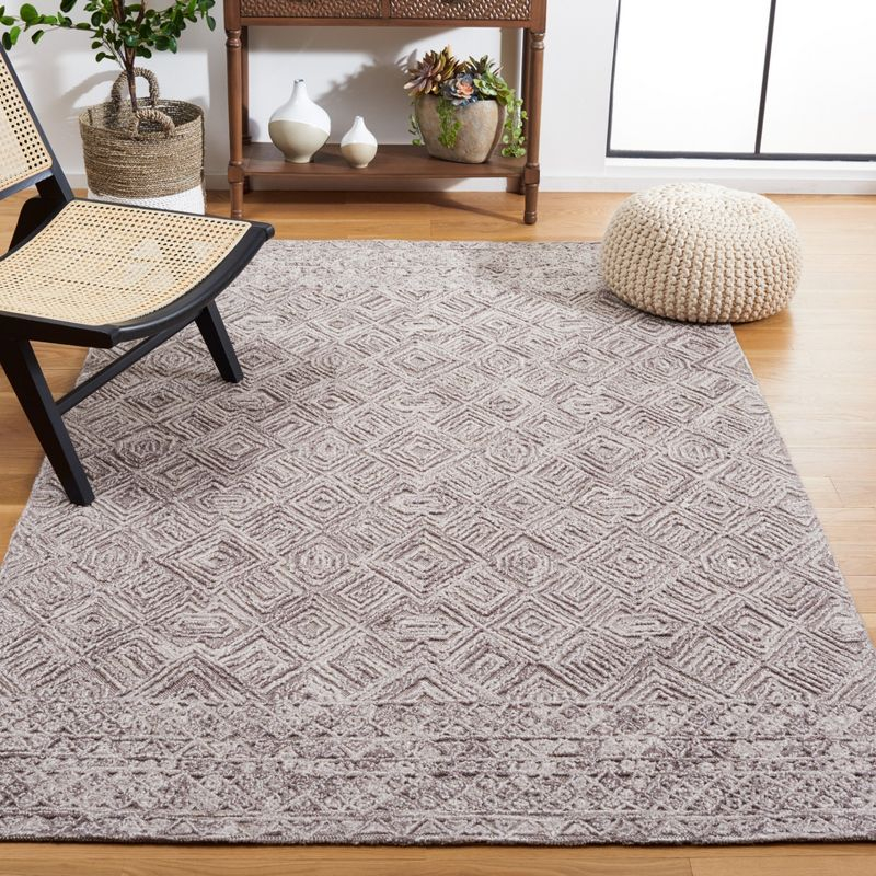 Textural TXT201 Hand Tufted Area Rug - Brown - 8'x10' - Safavieh.