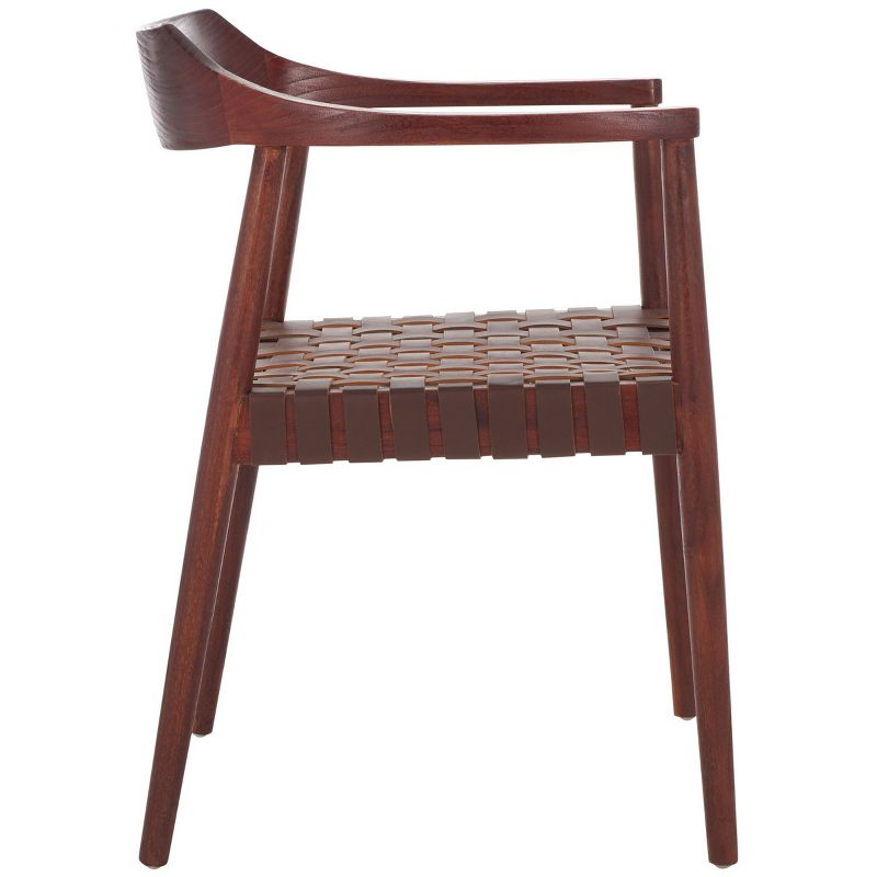 Amycus Accent Chair - ACH1202 - Cognac/Walnut - Safavieh